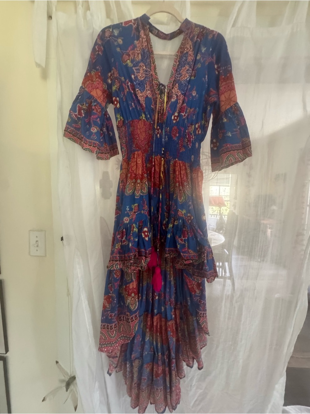Antica Sartoria dress with beads and tassels